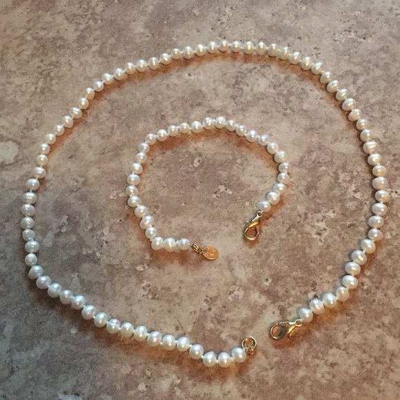 AUTHENTIC VINTAGE PEARL Necklace & Bracelet Set✨📿 - Picture 2 of 4